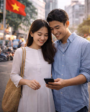 Người dùng sử dụng Remex trên điện thoại và laptop 